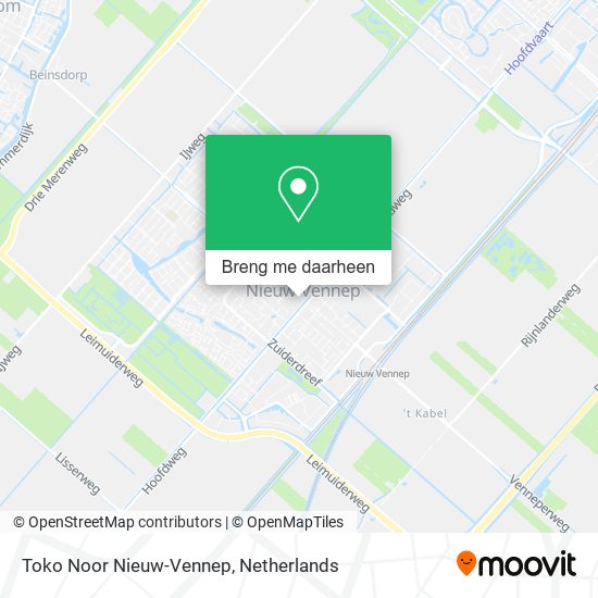 Toko Noor Nieuw-Vennep kaart
