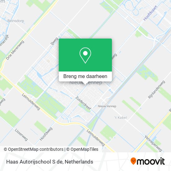 Haas Autorijschool S de kaart