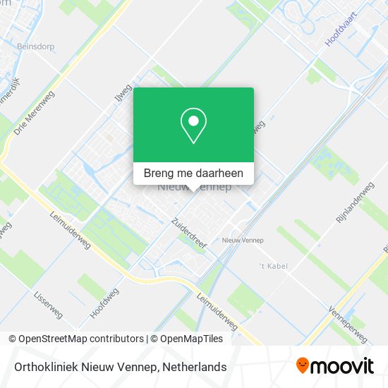 Orthokliniek Nieuw Vennep kaart