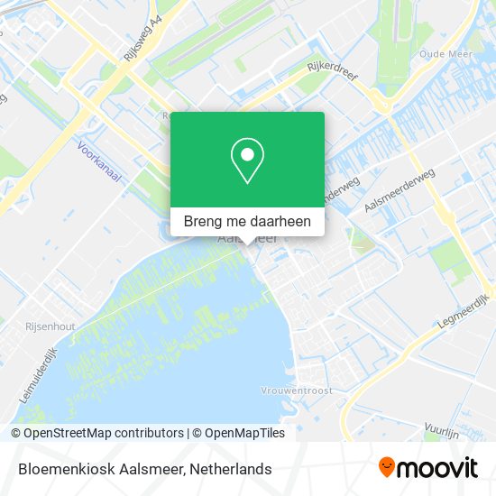Bloemenkiosk Aalsmeer kaart
