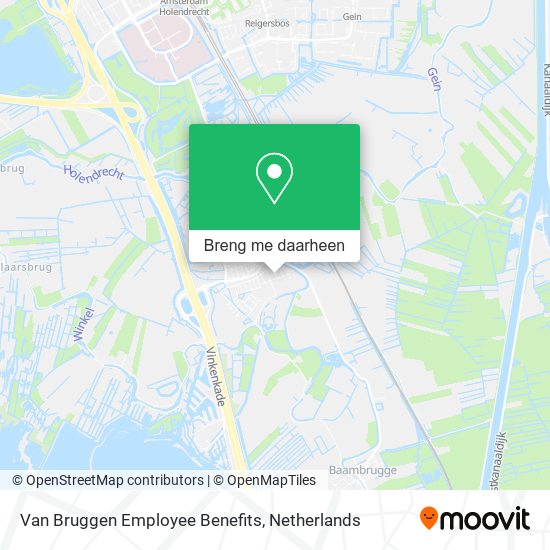 Van Bruggen Employee Benefits kaart