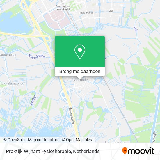 Praktijk Wijnant Fysiotherapie kaart