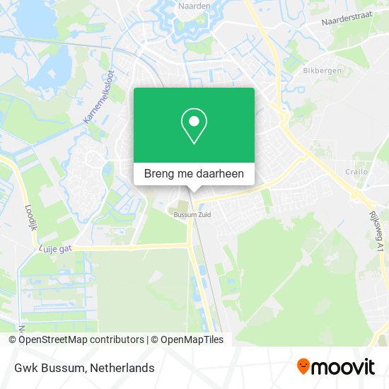 Gwk Bussum kaart