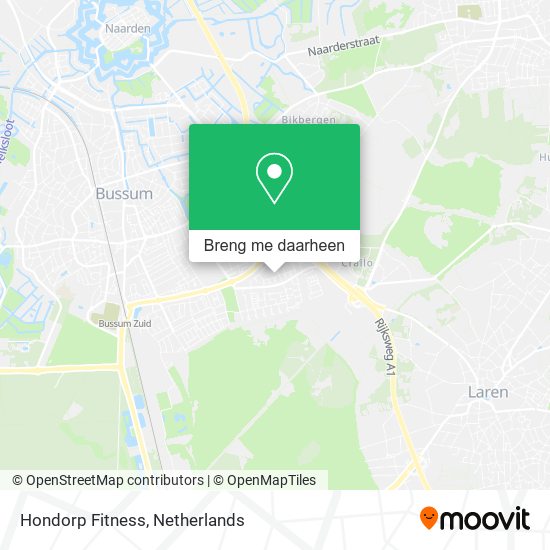 Hondorp Fitness kaart