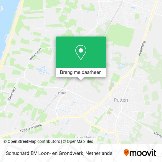 Schuchard BV Loon- en Grondwerk kaart