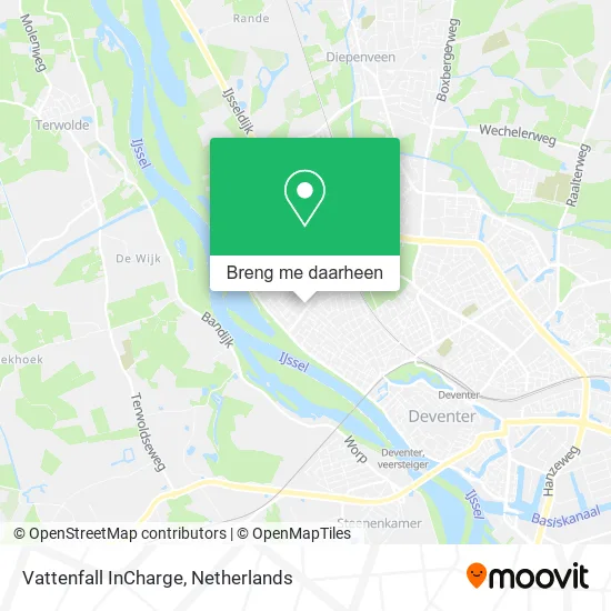 Vattenfall InCharge kaart