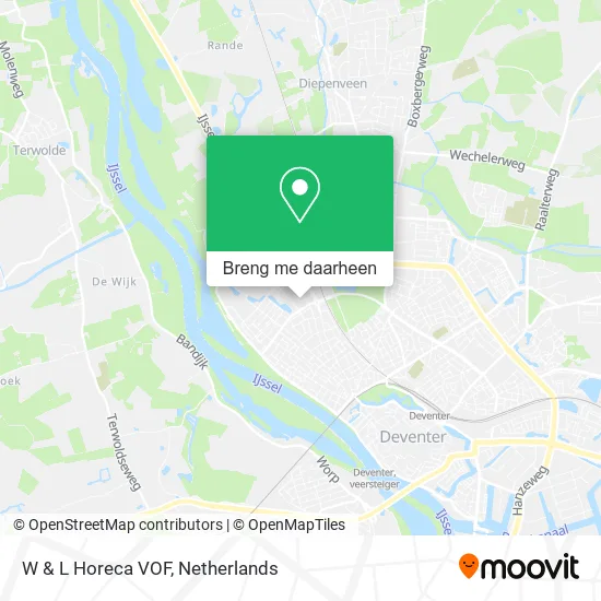 W & L Horeca VOF kaart