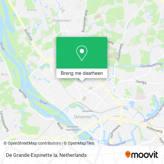 De Grande Espinette la kaart