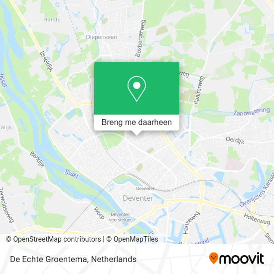 De Echte Groentema kaart