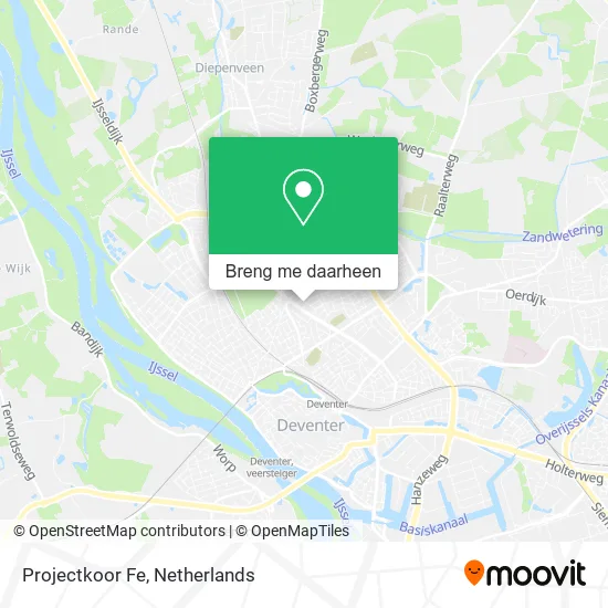 Projectkoor Fe kaart