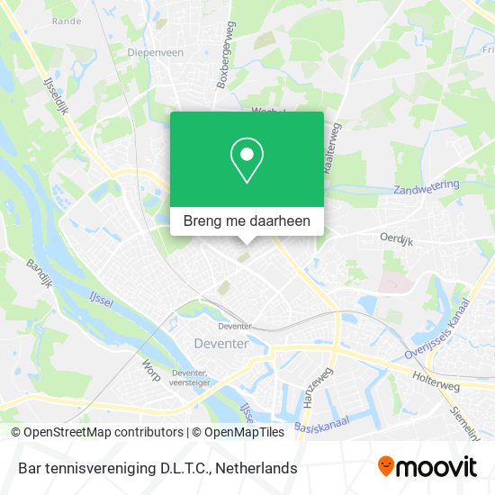 Bar tennisvereniging D.L.T.C. kaart