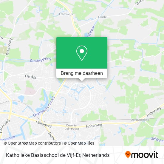 Katholieke Basisschool de Vijf-Er kaart