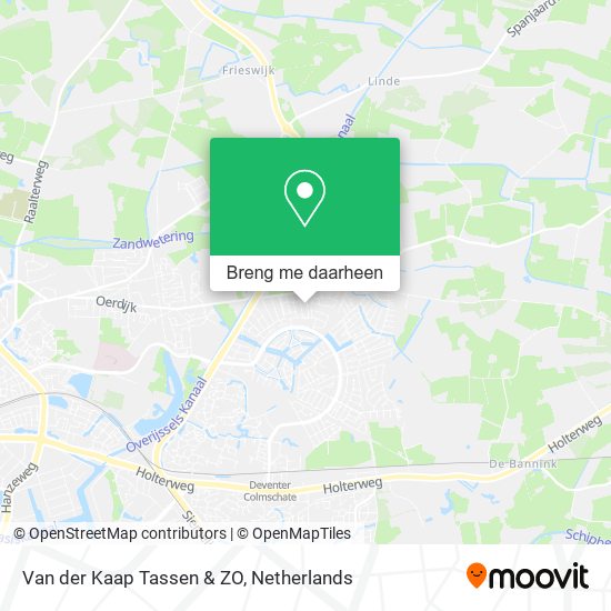 Van der Kaap Tassen & ZO kaart