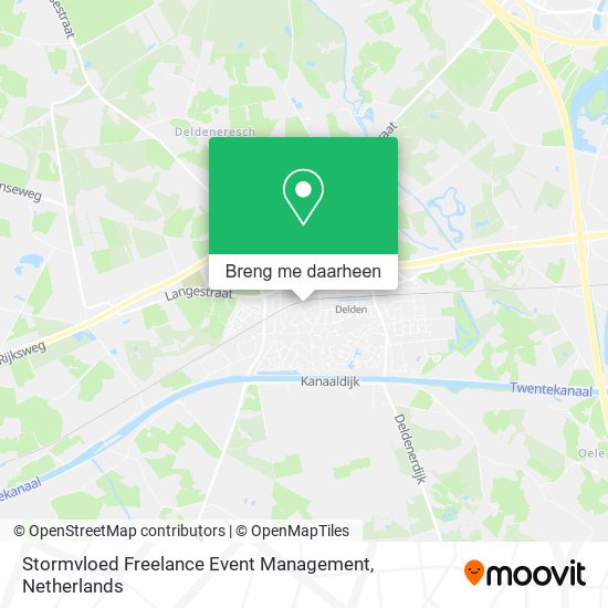 Stormvloed Freelance Event Management kaart