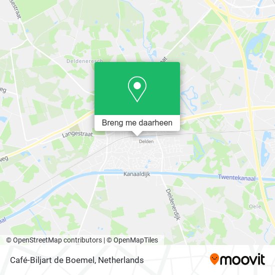 Café-Biljart de Boemel kaart