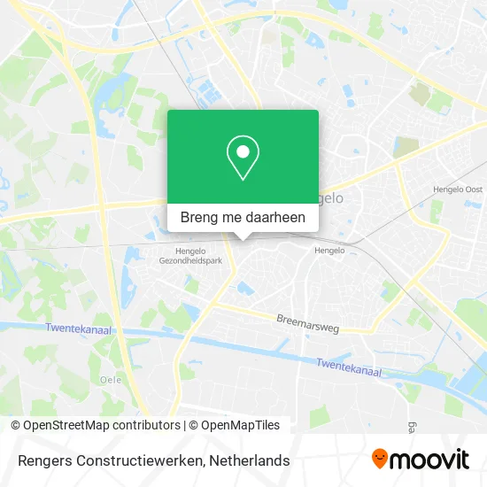 Rengers Constructiewerken kaart