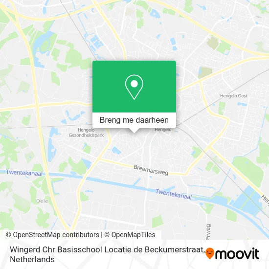 Wingerd Chr Basisschool Locatie de Beckumerstraat kaart