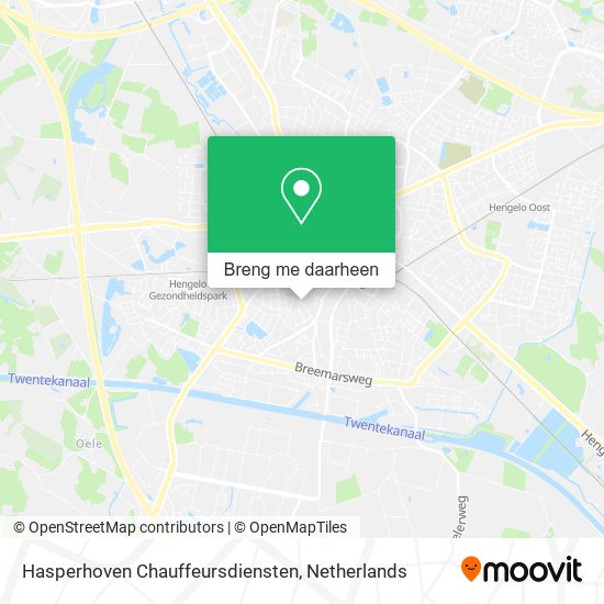 Hasperhoven Chauffeursdiensten kaart