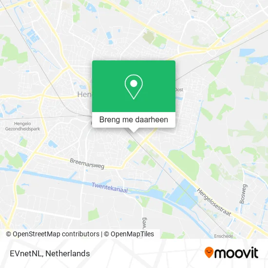 EVnetNL kaart
