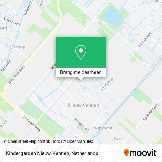 Kindergarden Nieuw-Vennep kaart