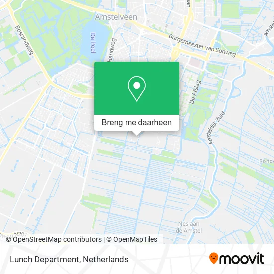 Lunch Department kaart