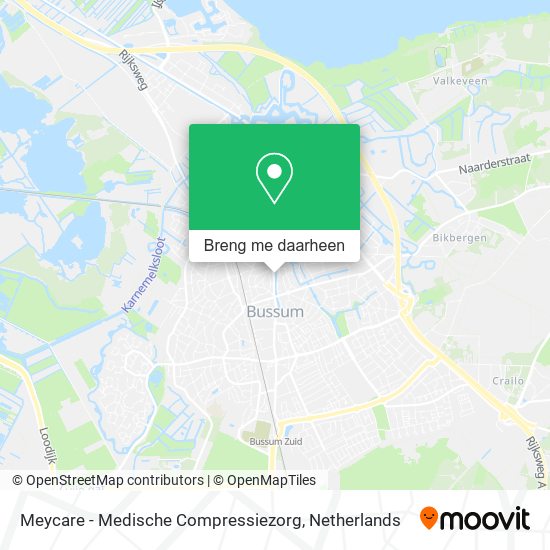 Meycare - Medische Compressiezorg kaart