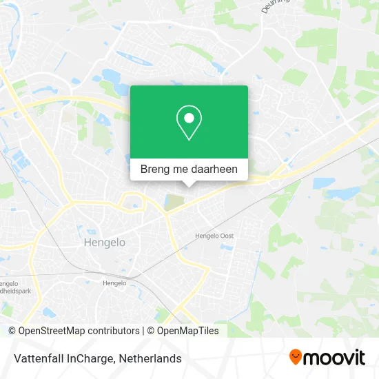 Vattenfall InCharge kaart