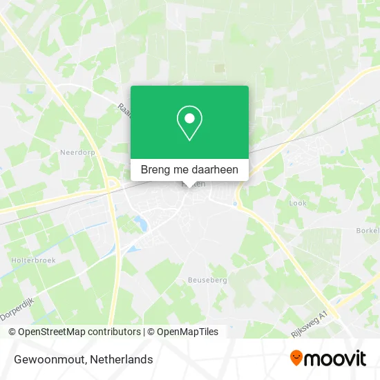 Gewoonmout kaart