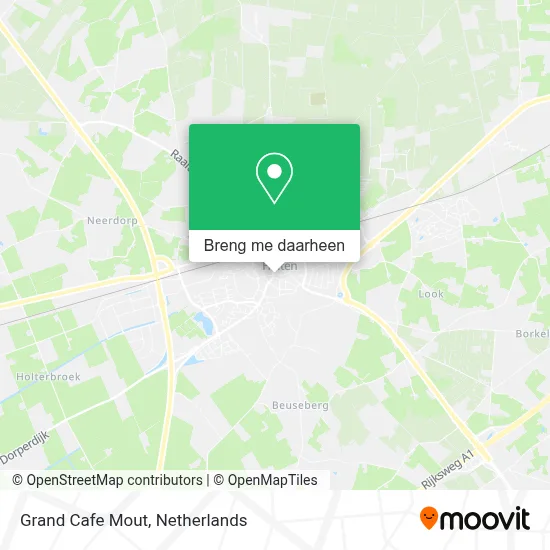 Grand Cafe Mout kaart