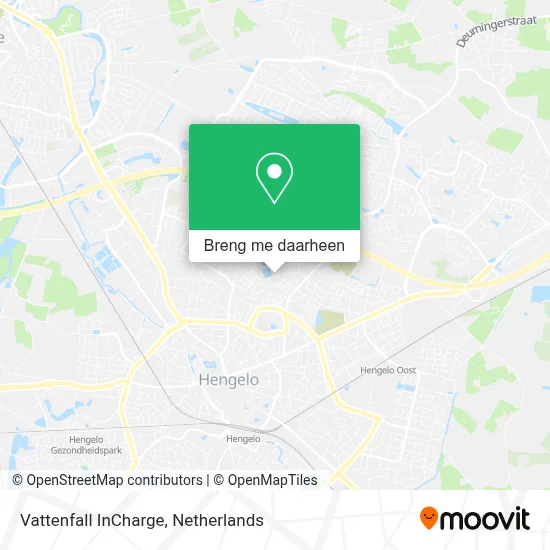 Vattenfall InCharge kaart