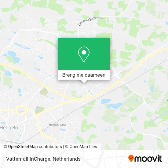 Vattenfall InCharge kaart