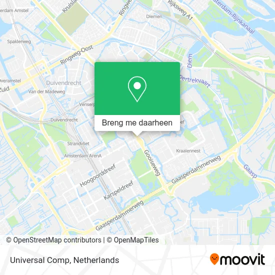 Universal Comp kaart