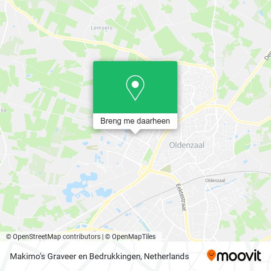 Makimo's Graveer en Bedrukkingen kaart