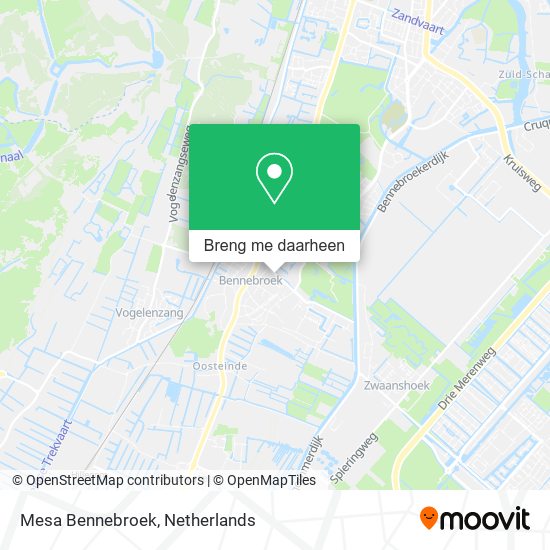 Mesa Bennebroek kaart