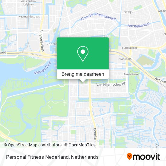 Personal Fitness Nederland kaart
