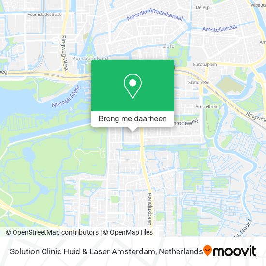 Solution Clinic Huid & Laser Amsterdam kaart