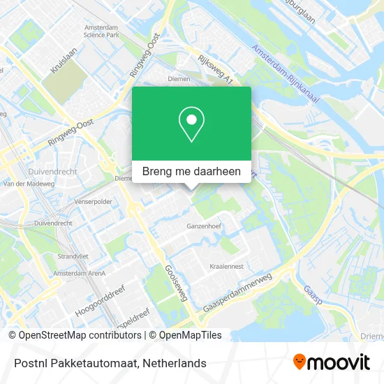 Postnl Pakketautomaat kaart