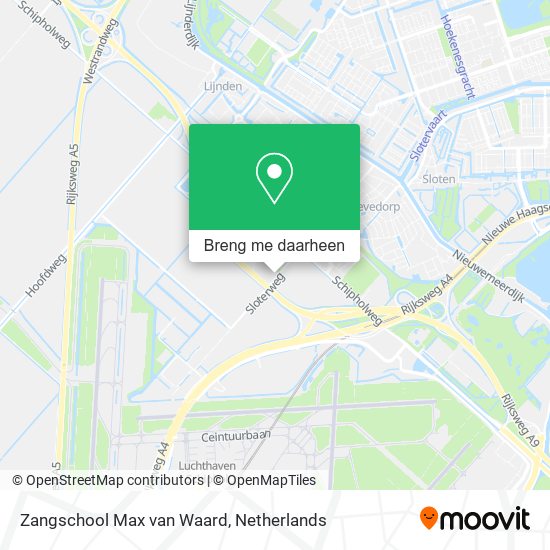 Zangschool Max van Waard kaart