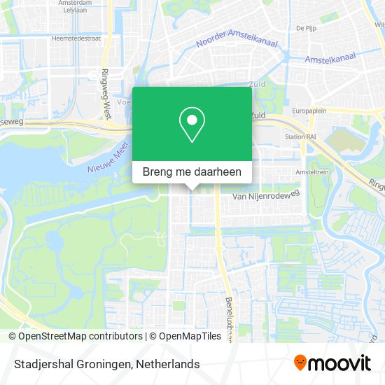Stadjershal Groningen kaart