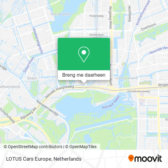 LOTUS Cars Europe kaart