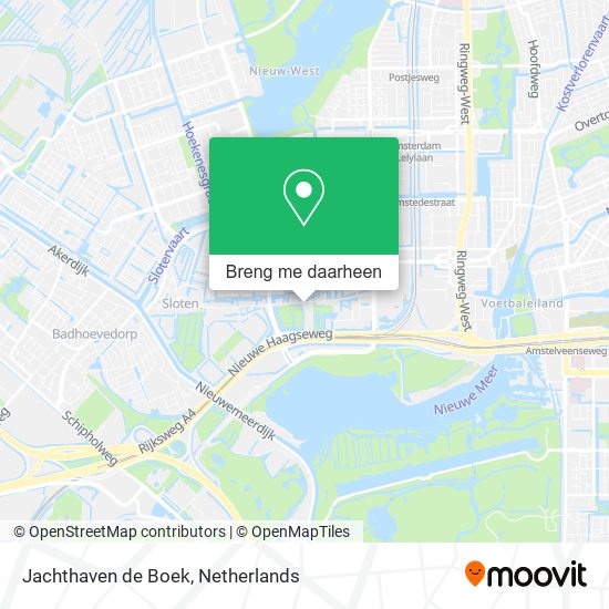 Jachthaven de Boek kaart
