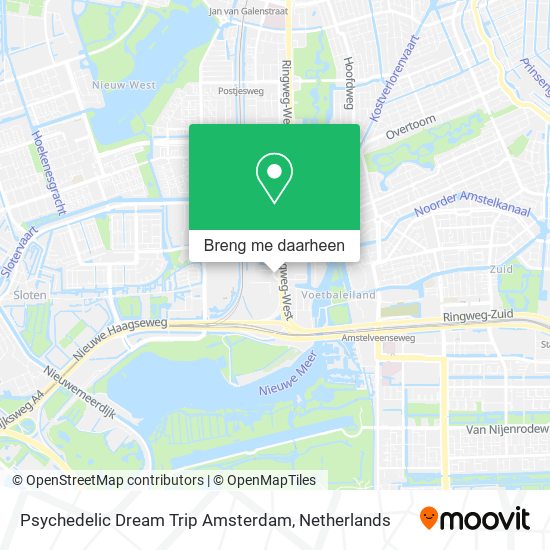 Psychedelic Dream Trip Amsterdam kaart