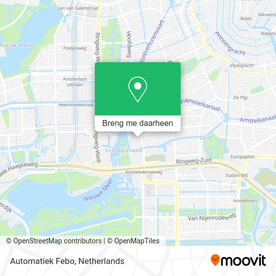 Automatiek Febo kaart