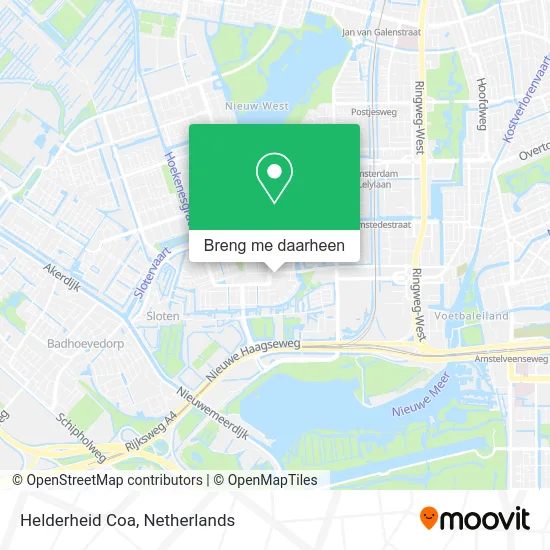 Helderheid Coa kaart