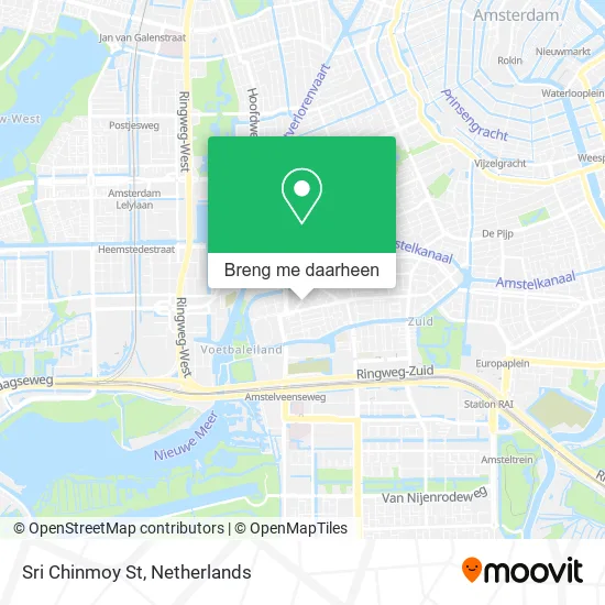 Sri Chinmoy St kaart