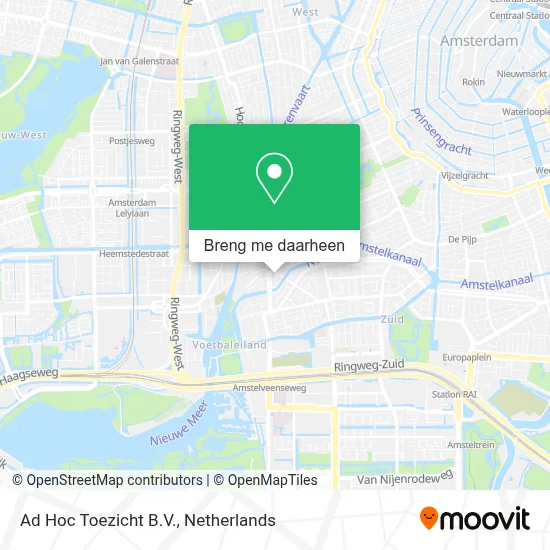 Ad Hoc Toezicht B.V. kaart