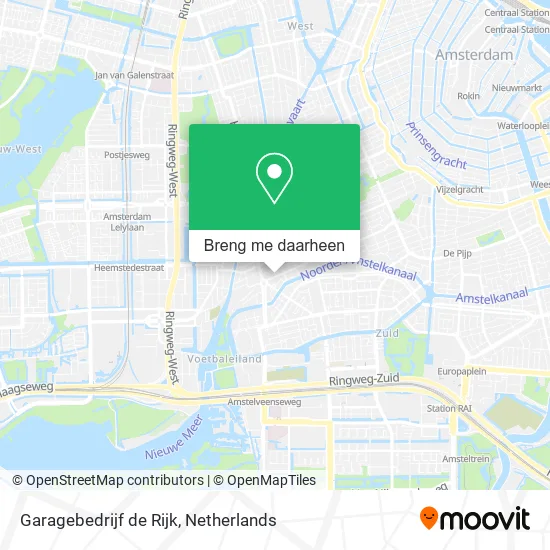 Garagebedrijf de Rijk kaart