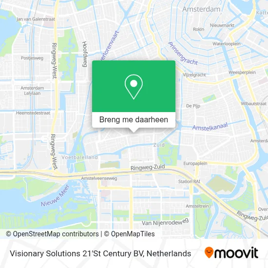 Visionary Solutions 21'St Century BV kaart