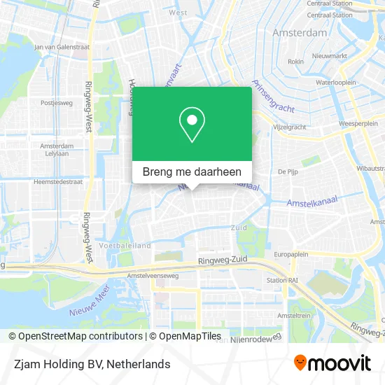 Zjam Holding BV kaart