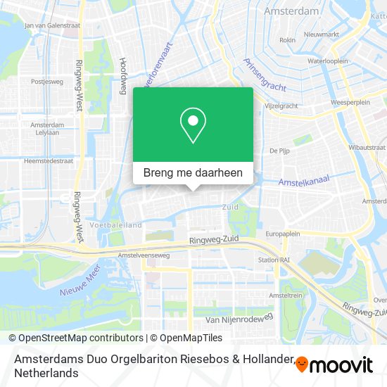Amsterdams Duo Orgelbariton Riesebos & Hollander kaart